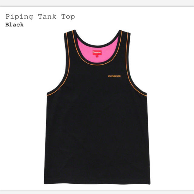 Tシャツ/カットソー(半袖/袖なし)supreme pipingtank top