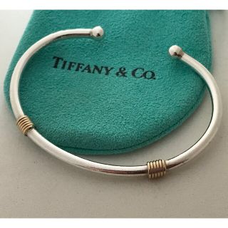 ティファニー(Tiffany & Co.)のTiffany バンドウィズ2ワイヤーバングル 希少(ブレスレット/バングル)