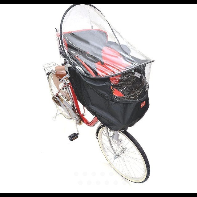 【在庫わずか】自転車 レインカバー チャイルドシート RCF-002 ブラック