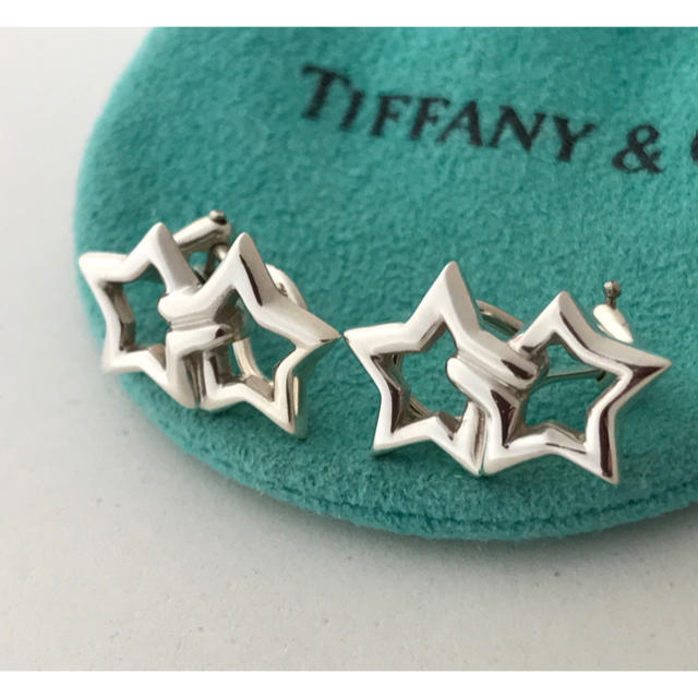 Tiffany ダブルスターイヤリング　希少美品