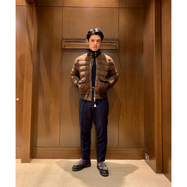 MONCLER - 超希少 モンクレール gibran スウェード ダウン サイズ0
