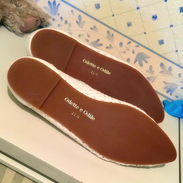 Odette e Odile(オデットエオディール)の❤︎ホワイト オペラシューズ❤︎ レディースの靴/シューズ(ハイヒール/パンプス)の商品写真