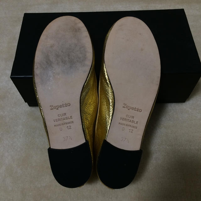 repetto(レペット)の新品 レペット ゴールドバレリーナ レディースの靴/シューズ(バレエシューズ)の商品写真