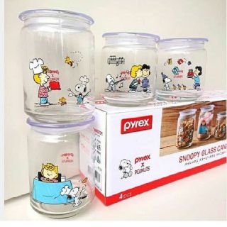 パイレックス(Pyrex)のパイレックス スヌーピー キャニスター4Pセット(容器)