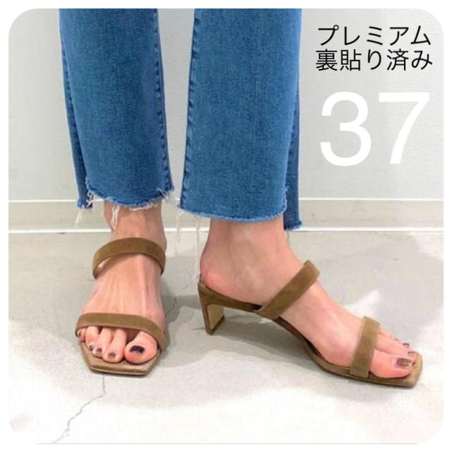 新品裏貼済【BRENTA/ブレンタ】W Strap Heel Sandal 37 【特別セール品