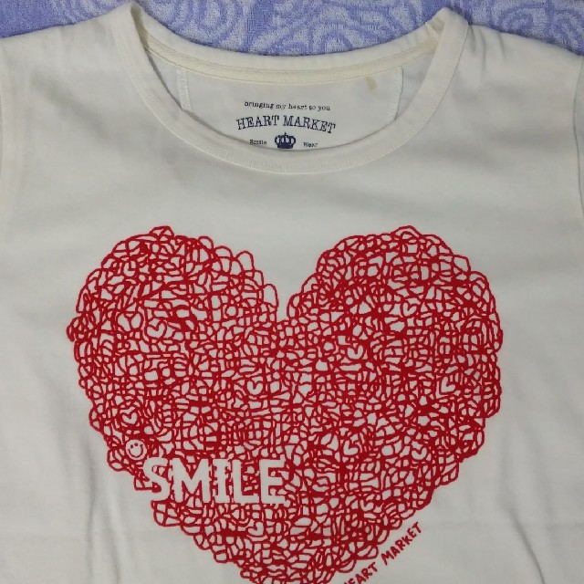 Heart Market(ハートマーケット)のソーククラブ様❤️専用  ハートマーケット Tシャツ2枚  アイボリー＆グレー レディースのトップス(Tシャツ(半袖/袖なし))の商品写真