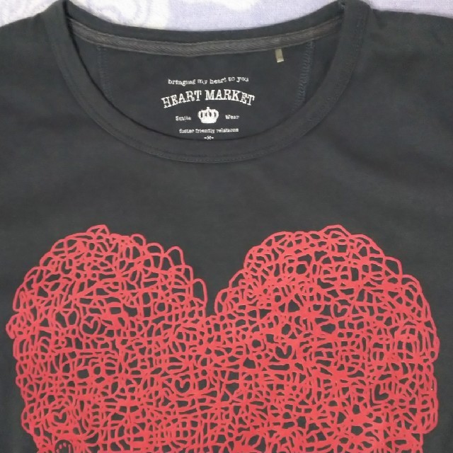 Heart Market(ハートマーケット)のソーククラブ様❤️専用  ハートマーケット Tシャツ2枚  アイボリー＆グレー レディースのトップス(Tシャツ(半袖/袖なし))の商品写真