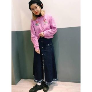 エイミーインザバッティーガール(Aymmy in the batty girls)の新品タグ未着エイミーインザバッティーガールDINERROSEクロップドスウェット(トレーナー/スウェット)