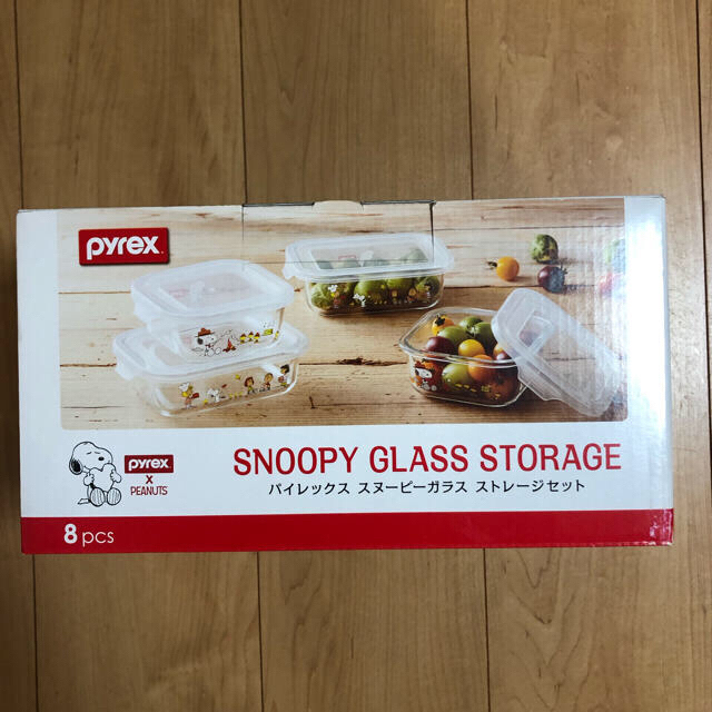 Pyrex(パイレックス)のコストコ　パイレックス　スヌーピー　ガラス　ストレージセット インテリア/住まい/日用品のキッチン/食器(容器)の商品写真