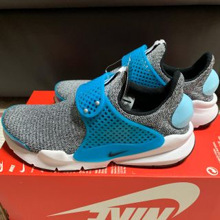 ナイキ(NIKE)のセール！NIKE SOCK DART SE ナイキソックダート グレー/ブルー(スニーカー)