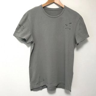 オールセインツ(All Saints)の定9000円　ALLSAINTS オールセインツ　ダメージ加工半袖TシャツS (Tシャツ/カットソー(半袖/袖なし))