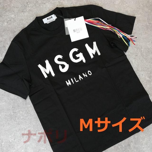 MSGM　ミラノ　ロゴ　Tシャツ　ブラック