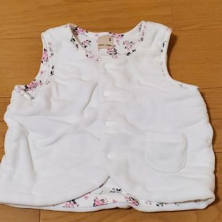 プティマイン(petit main)のPetit mainリバーシブルチョッキ80サイズ(カーディガン/ボレロ)