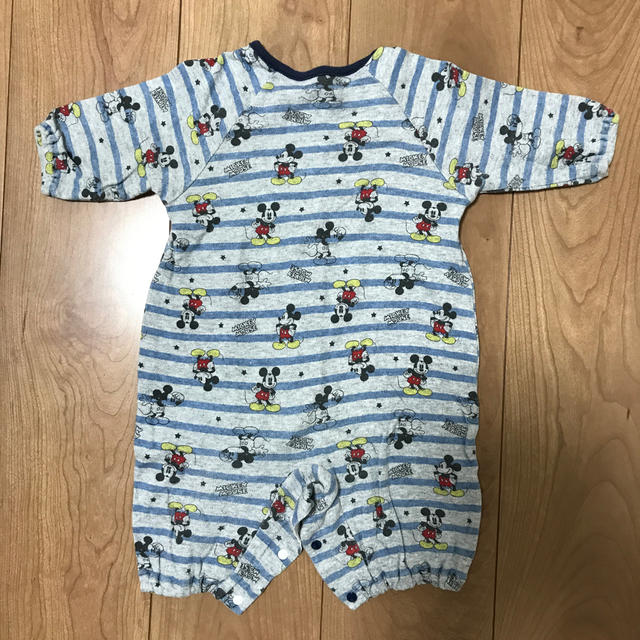 ロンパース　ミッキー　ディズニー　新生児　50〜60 キッズ/ベビー/マタニティのベビー服(~85cm)(ロンパース)の商品写真