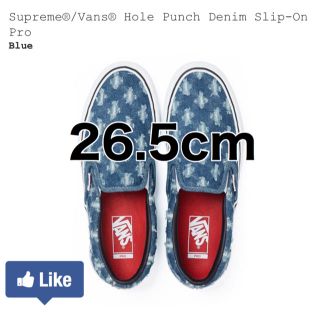 シュプリーム(Supreme)のSupreme / Vans Hole Punch Denim Slip-On(スニーカー)