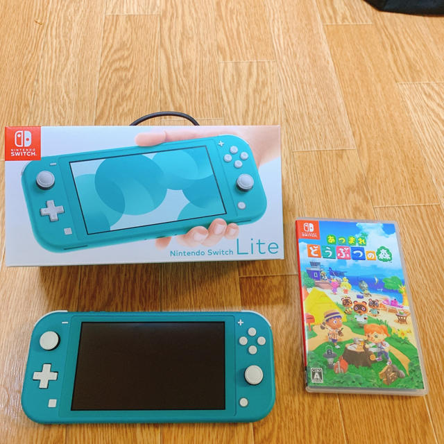 Switch Lite本体ターコイズ　あつまれどうぶつの森