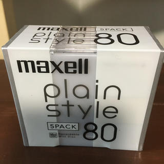 マクセル(maxell)のMD maxell録音時間80分　5枚　新品　未開封ですが、開封して郵送します(その他)