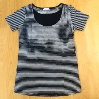 マタニティ半袖Tシャツ 授乳口付き(マタニティトップス)