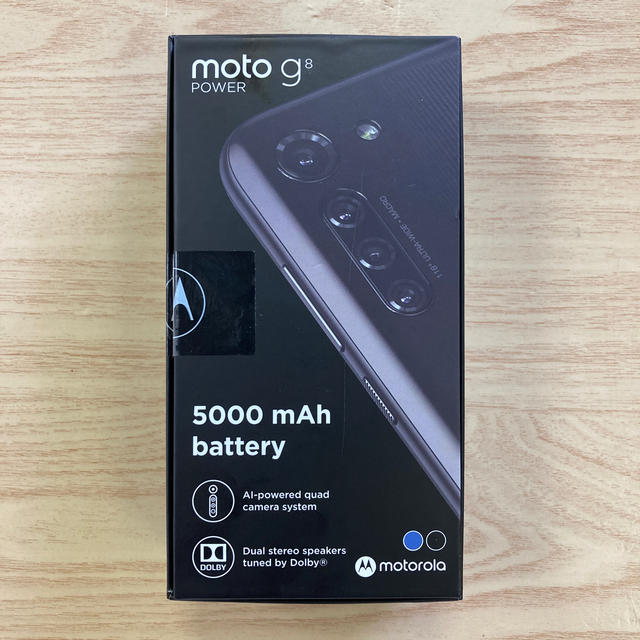 新品未開封 moto g8 power simフリー スマホ/家電/カメラのスマートフォン/携帯電話(スマートフォン本体)の商品写真