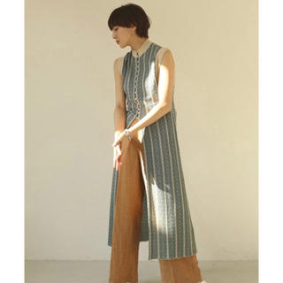 Jacquard Knit Dress ターコイズ38