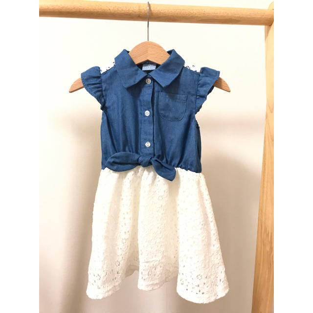 女の子 80cm 半袖 ワンピース  キッズ/ベビー/マタニティのキッズ服女の子用(90cm~)(ワンピース)の商品写真