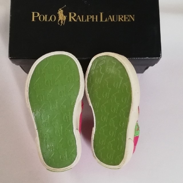 POLO RALPH LAUREN(ポロラルフローレン)のラルフローレンRALPH LAUREN　スニーカー10cm キッズ/ベビー/マタニティのベビー靴/シューズ(~14cm)(スリッポン)の商品写真