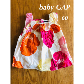 ベビーギャップ(babyGAP)のbaby GAP ベビーギャップ☆花柄ワンピース　60(ワンピース)