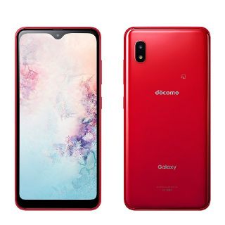 サムスン(SAMSUNG)の【新品】SC-02M Galaxy A20 Red【未使用】(スマートフォン本体)