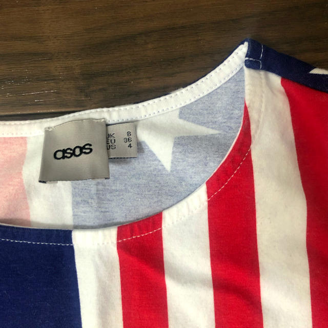 asos(エイソス)のasos アメリカ国旗柄 タイトワンピース レディースのワンピース(ひざ丈ワンピース)の商品写真