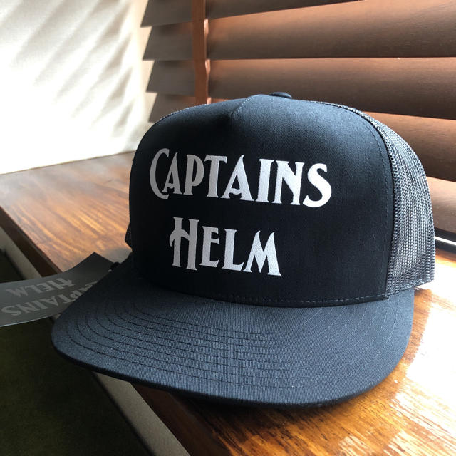 新品 黒 CAPTAINS HELM MESH CAP キャプテンズヘルム