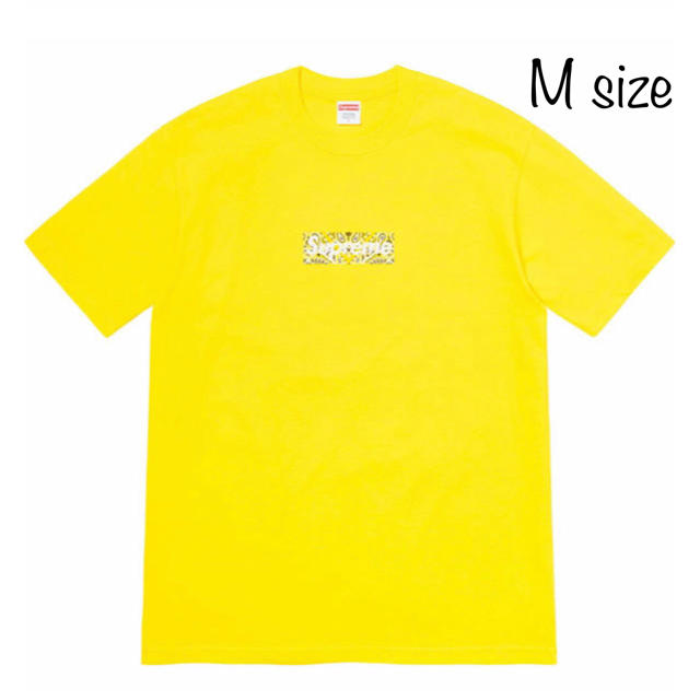 Supreme Bandana Box Logo Tee YellowTシャツ/カットソー(半袖/袖なし)