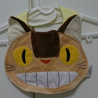 ジブリ(ジブリ)の【美品】ネコバス スタイ(ベビースタイ/よだれかけ)