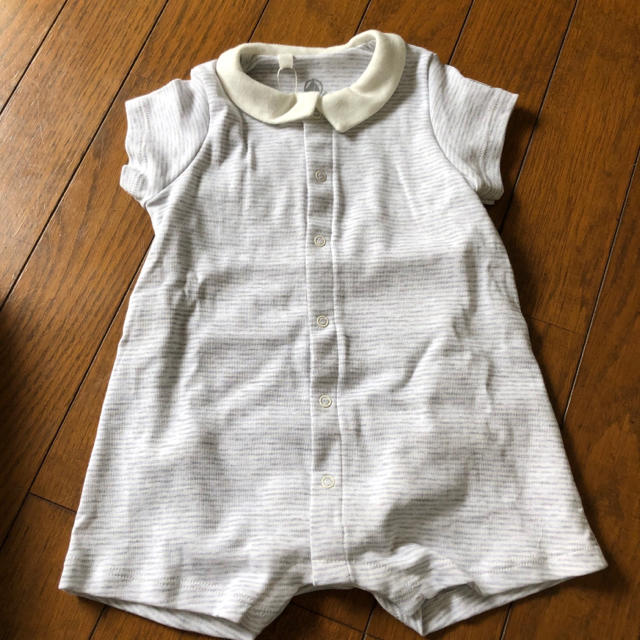 PETIT BATEAU(プチバトー)の専用【petit bateau 】ロンパース型パジャマ(6m/67cm) キッズ/ベビー/マタニティのベビー服(~85cm)(ロンパース)の商品写真