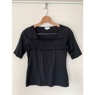 エンスウィート(ensuite)のレディス   黒Ｔシャツ(Tシャツ(半袖/袖なし))