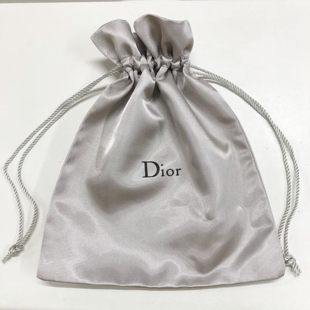 Dior(ディオール)のDior 袋　ディオール 巾着　ポーチ　小物入れ　後ろ部分少し汚れあり レディースのファッション小物(ポーチ)の商品写真