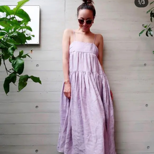 Mylan Back Ribbon Tiered Maxi Dress レディースのワンピース(ロングワンピース/マキシワンピース)の商品写真