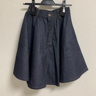 マウジー(moussy)のcheeky デニム フレアスカート(ミニスカート)