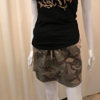 ダブルスタンダードクロージング(DOUBLE STANDARD CLOTHING)のダブスタ　スパンコール　スウェット　スカート　M(ミニスカート)