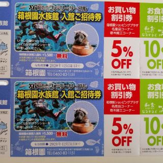 箱根園水族館 入館招待券2枚セット(水族館)