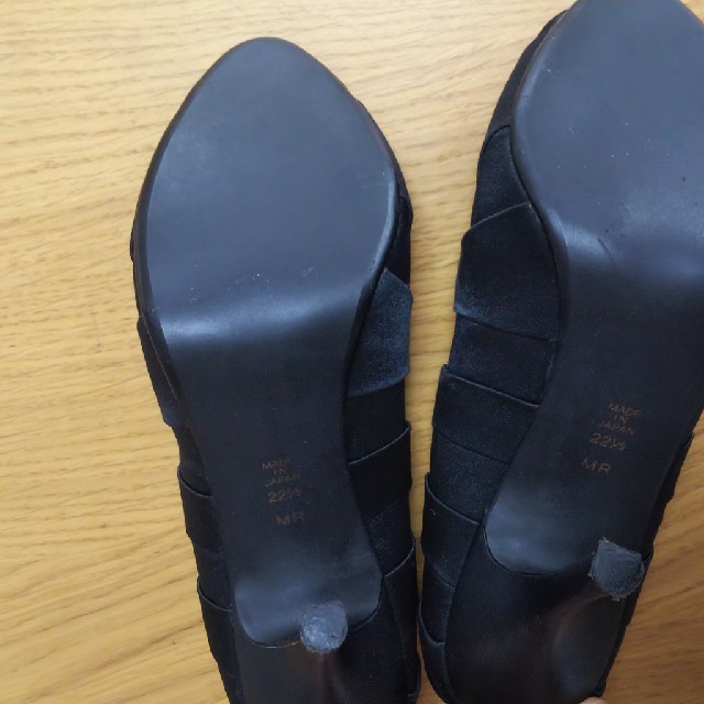 DIANA オープントゥ 黒 レディースの靴/シューズ(ハイヒール/パンプス)の商品写真