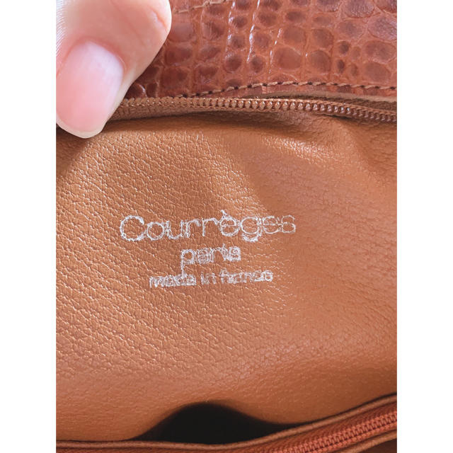 Courreges(クレージュ)のcourreges バッグ　本革製 ハンドメイドのファッション小物(バッグ)の商品写真