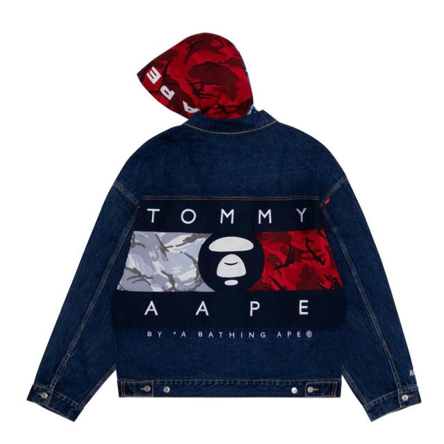 A BATHING APE(アベイシングエイプ)のAAPE X TOMMY JEANS DENIM TRUKER JACKET メンズのジャケット/アウター(Gジャン/デニムジャケット)の商品写真