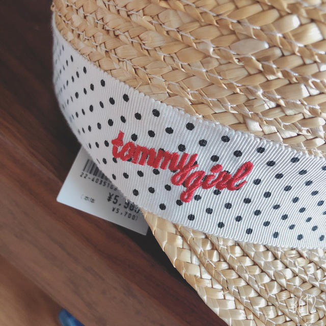 tommy girl(トミーガール)の夏物処分セール！トミーガール 麦わら帽子 レディースの帽子(麦わら帽子/ストローハット)の商品写真