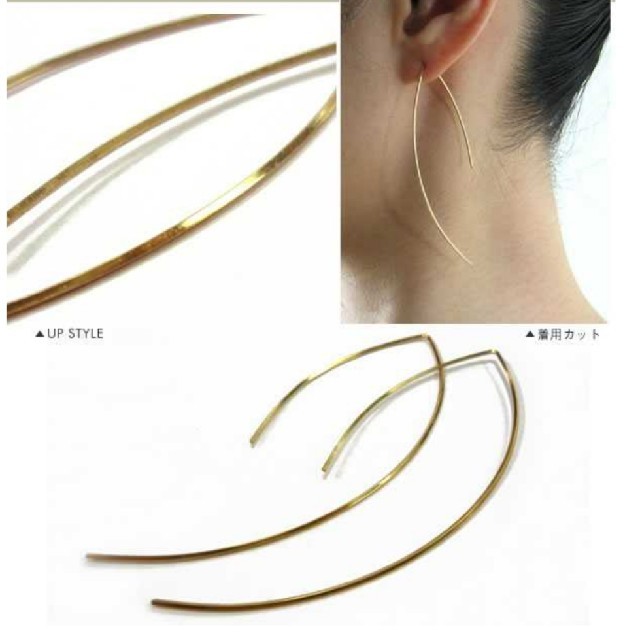 by boe(バイボー)のby boe ピアス Wire Arc Earrings レディースのアクセサリー(ピアス)の商品写真