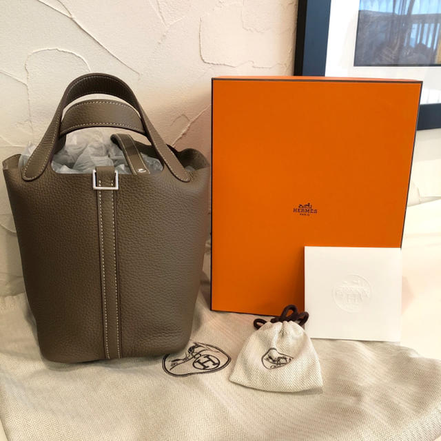 バッグ 【新品未使用】HERMES エルメス ピコタンロックPM エトゥープ ...