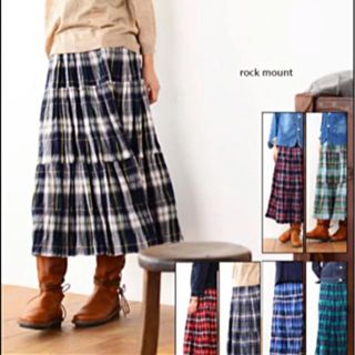 ROCKMOUNT - Rock Maunt チェックロングスカートの通販 by ☆Rico☆'s