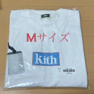 KITH モザイク　tee 白　M(Tシャツ/カットソー(半袖/袖なし))