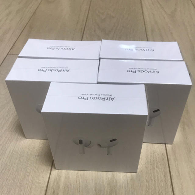 高品質 Apple - 5台セット Air Pods Pro 新品未開封•保証未開始 ヘッドフォン/イヤフォン - www.canrelocate.com