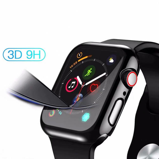 Apple Watch(アップルウォッチ)のApple Watch Series 4/5 耐衝撃カバー ケース【黒】 メンズの時計(腕時計(デジタル))の商品写真