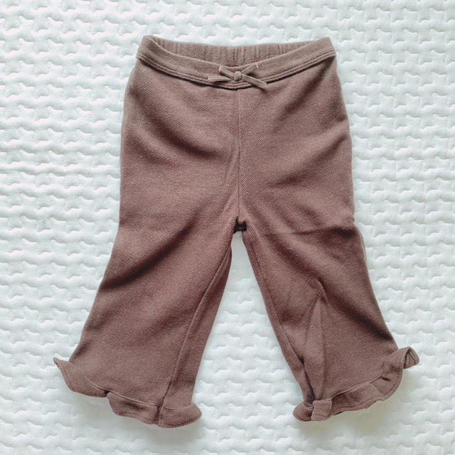 GAP(ギャップ)のGAP フリル ズボン ブラウン 80cm キッズ/ベビー/マタニティのベビー服(~85cm)(パンツ)の商品写真